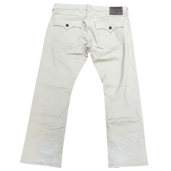 True Religion Jeans Size 40 RICKY Beige Soft Pants - Picture 3 of 7